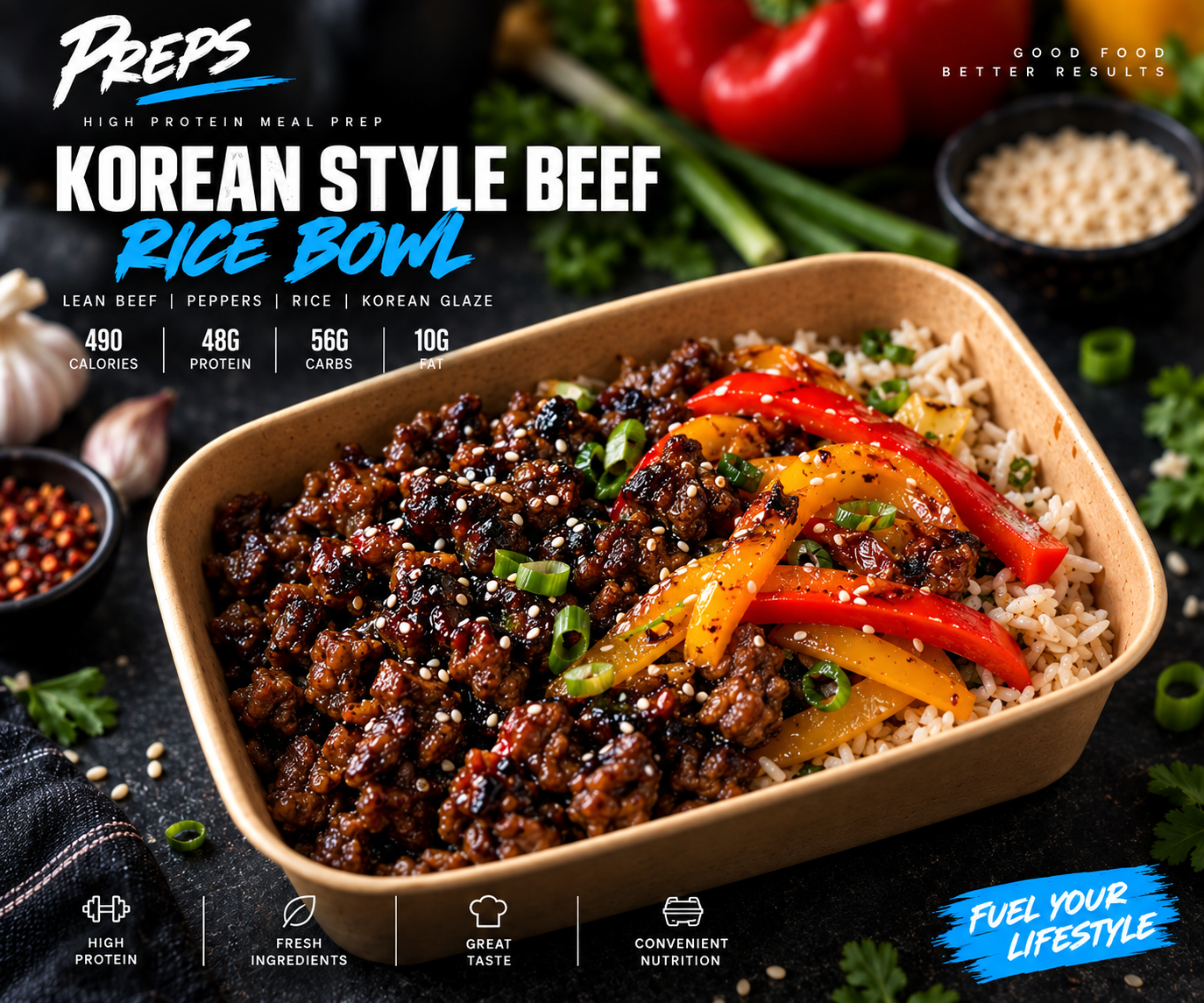 Korean Style Beef Rice Bowl