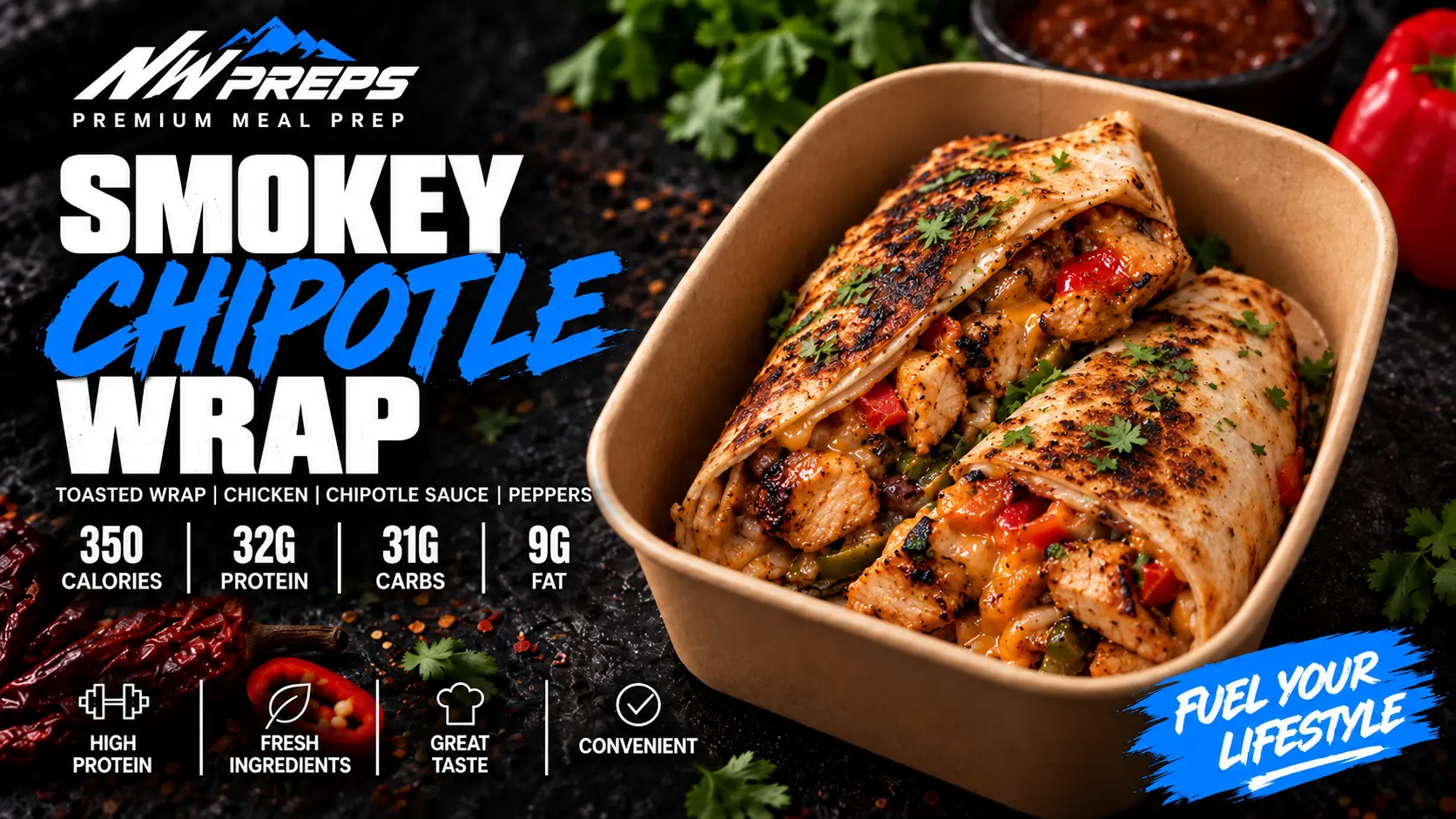 Smokey Chipotle Chicken Wrap Box